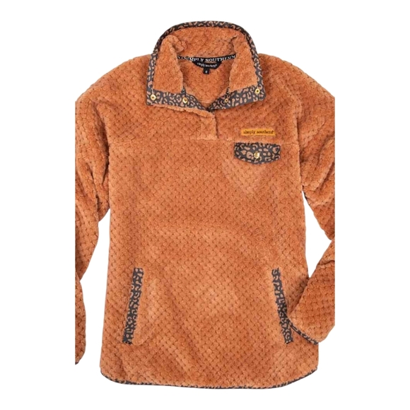 NWT Simply SOUTHERN Fuzzy Pullover Soft Jacket - Picture 1 of 2